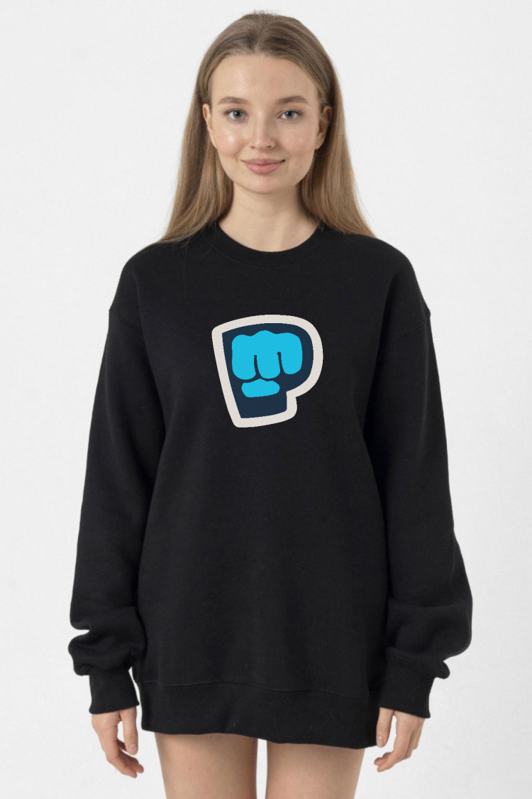 PiewDiePie Active Siyah Kadın 2ip Sweatshirt