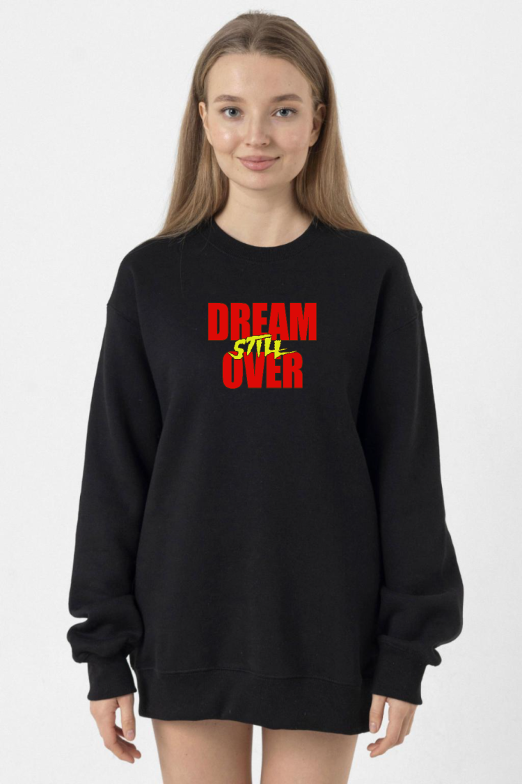 Dream Still Over Siyah Kadın 2ip Sweatshirt