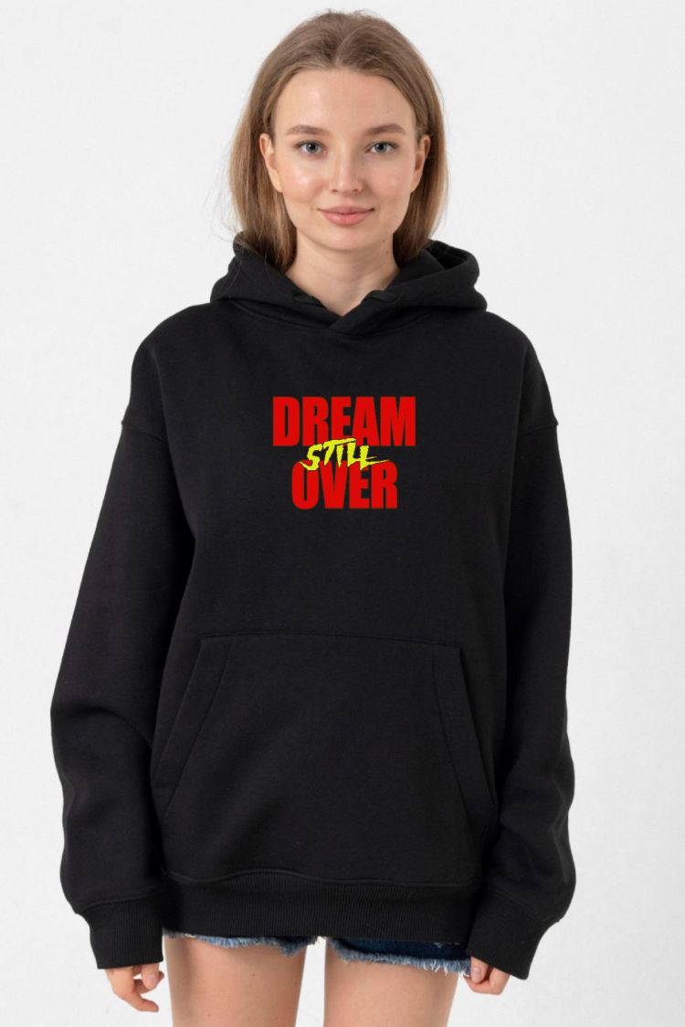 Dream Still Over Siyah Kadın 3ip Kapşonlu