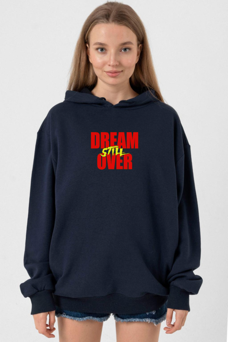 Dream Still Over Lacivert Kadın 3ip Kapşonlu