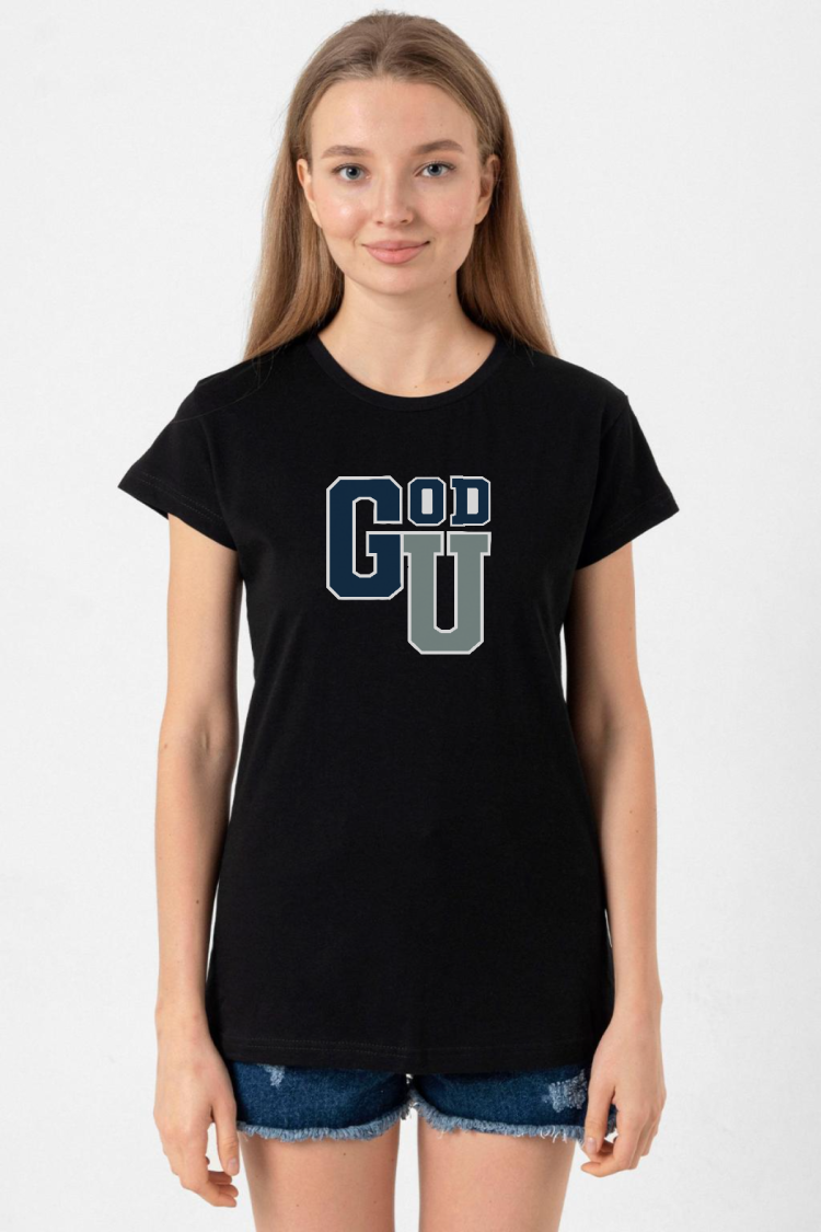 Gen V Godolkin University Abbreviation Siyah Kadın Tshirt