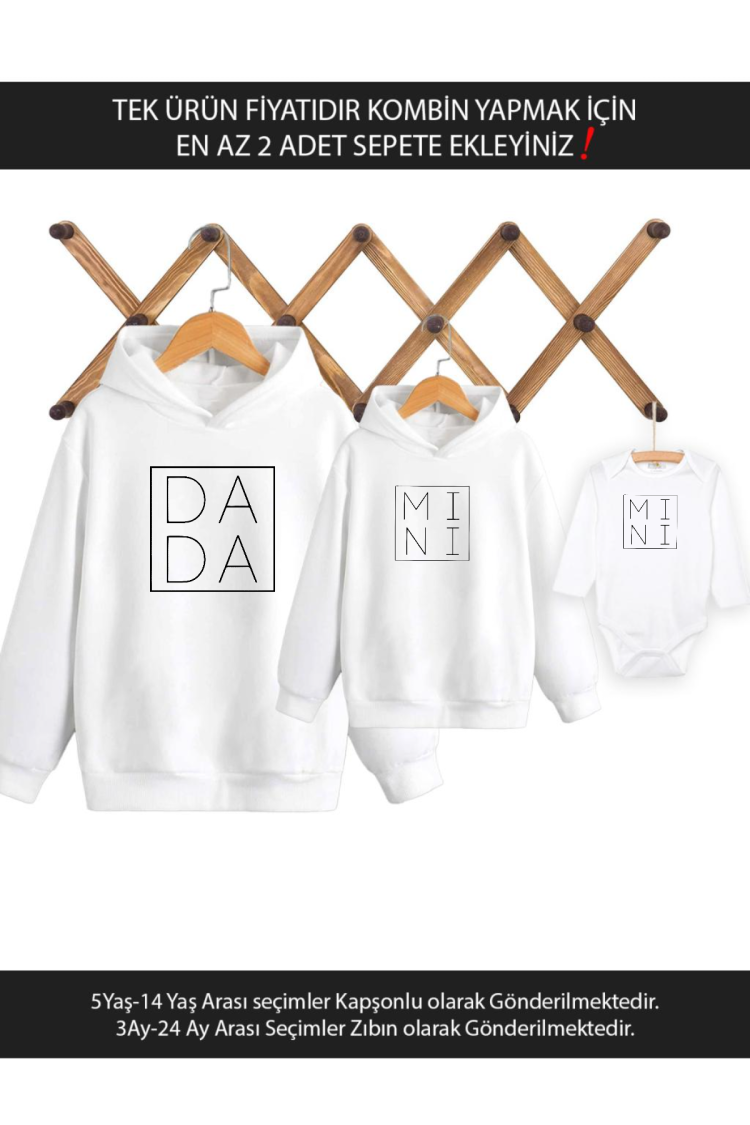 Baba Oğul Kız Dada Mini(TEK ÜRÜN FİYATIDIR KOMBİN YAPMAK İÇİN EN AZ 2 ADET SEPETE EKLEYİNİZ)