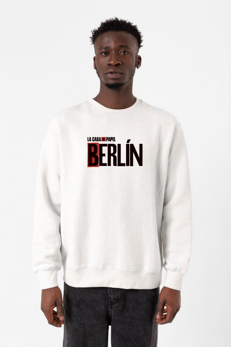 La Casa De Papel Berlin Beyaz Erkek 2ip Sweatshirt