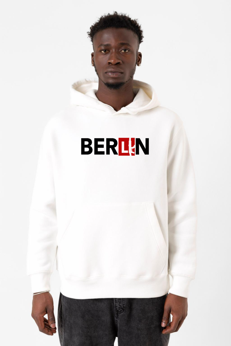 La Casa De Papel Berlin Ak Beyaz Erkek 3ip Kapşonlu Sweatshirt