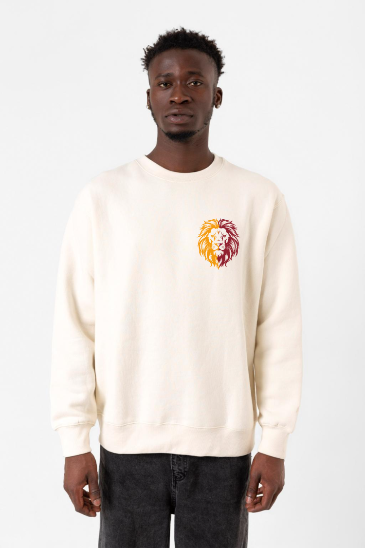Sarı Kırmızı Leon Ekru Erkek 2ip Sweatshirt