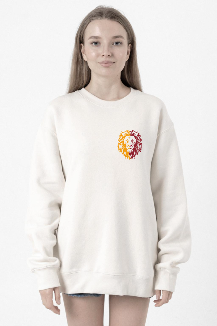 Sarı Kırmızı Leon Beyaz Kadın 2ip Sweatshirt