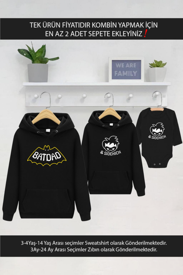 Batdad Sidekick Baba Oğul Kız (TEK ÜRÜN FİYATIDIR KOMBİN YAPMAK İÇİN EN AZ 2 ADET SEPETE EKLEYİNİZ)