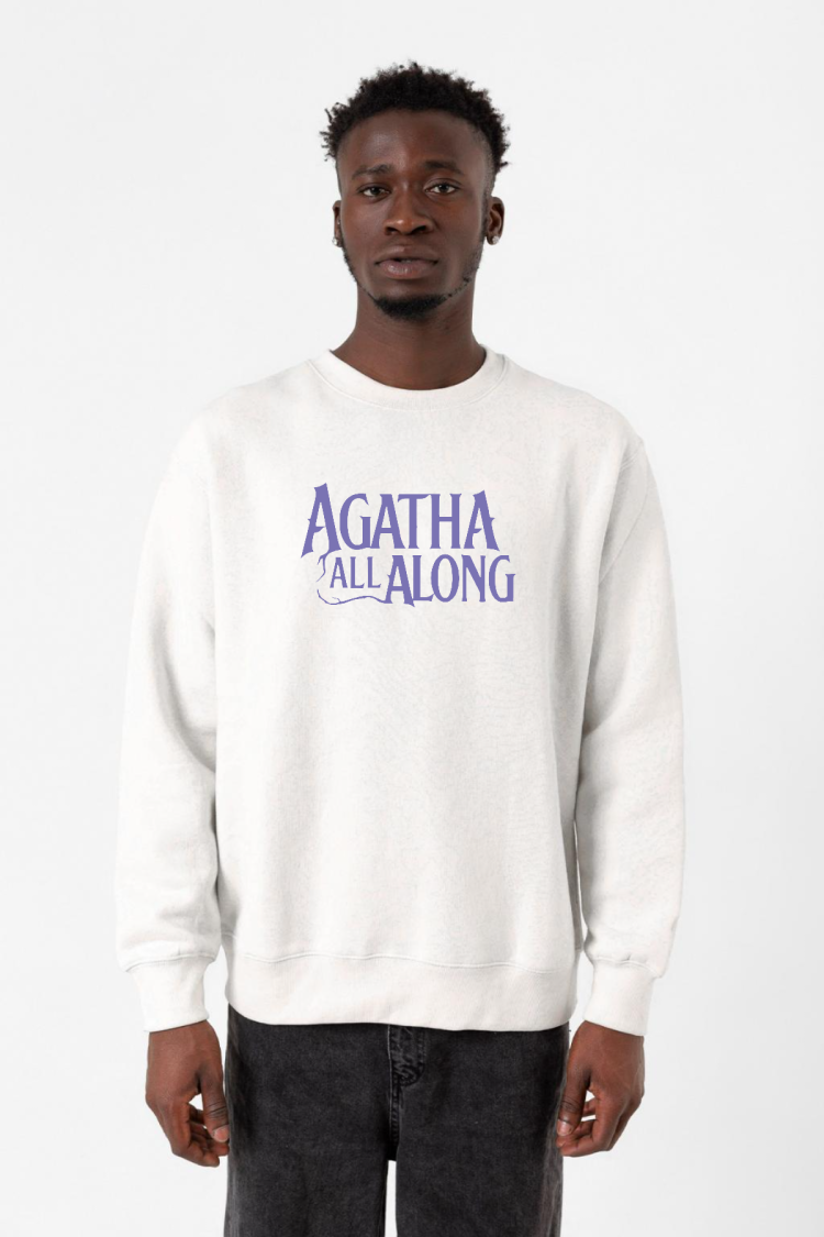 Agatha All Along Lettern Beyaz Erkek 2ip Sweatshirt