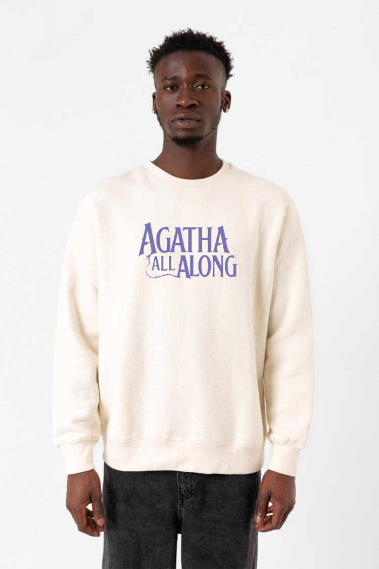 Agatha All Along Lettern Ekru Erkek 2ip Sweatshirt