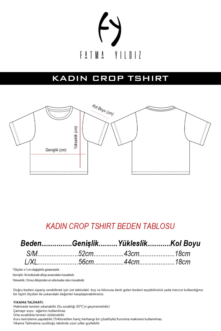 Fallout Lettern Bej Kadın Crop Tshirt