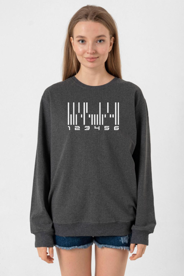 Dark Matter The Android Barcode Füme Kadın 2ip Sweatshirt