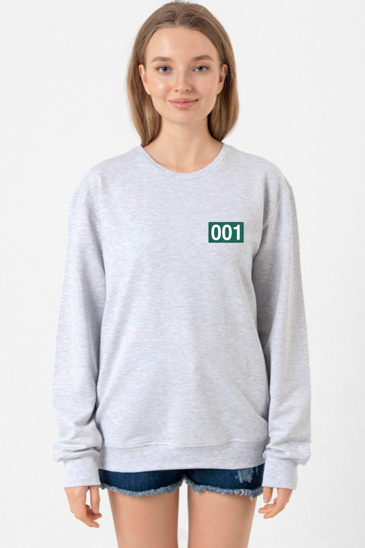 Squid Game Player 001 Grimelanj Kadın 2ip Sweatshirt