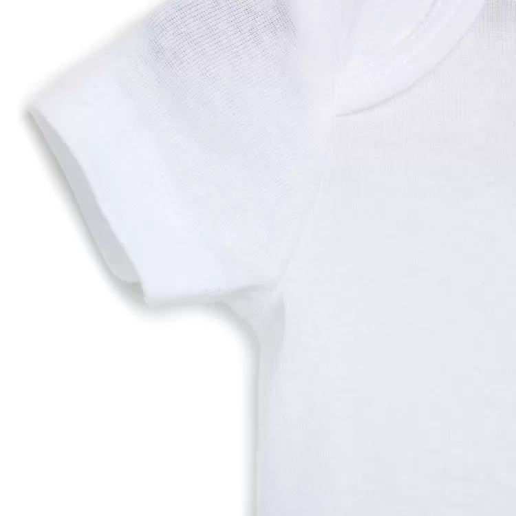 Beyaz Basic Kısa Kollu Zıbın Body