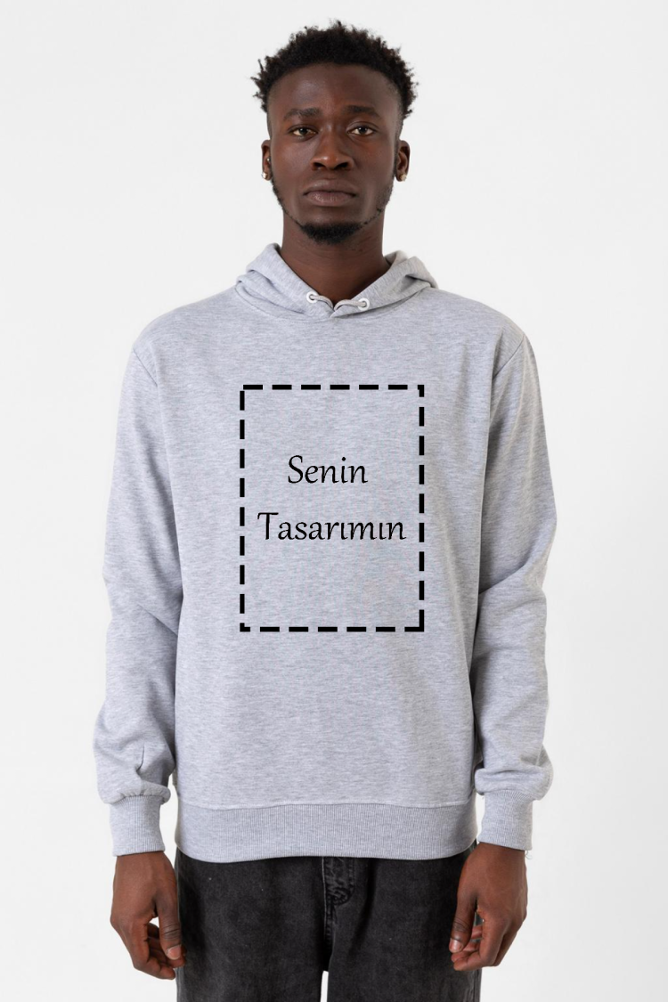 Kendin Tasarla Grimelanj Erkek Kapşonlu 3ip Sweatshirt