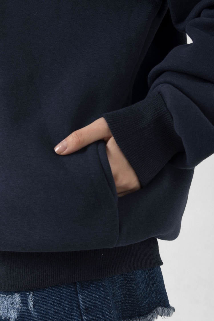 Romania Fingerprint Lacivert Kadın 3ip Kapşonlu