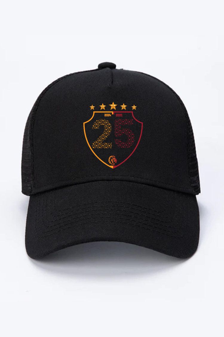 25 Şampiyonluk Shield Siyah Fileli Şapka