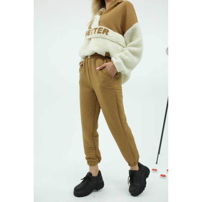 Camel Kapitone Eşofman Altı