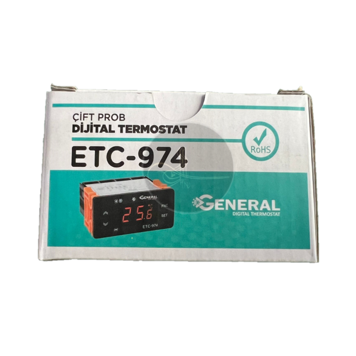 GENERAL ETC-974 ÇİFT PROB DİJİTAL TERMOSTAT