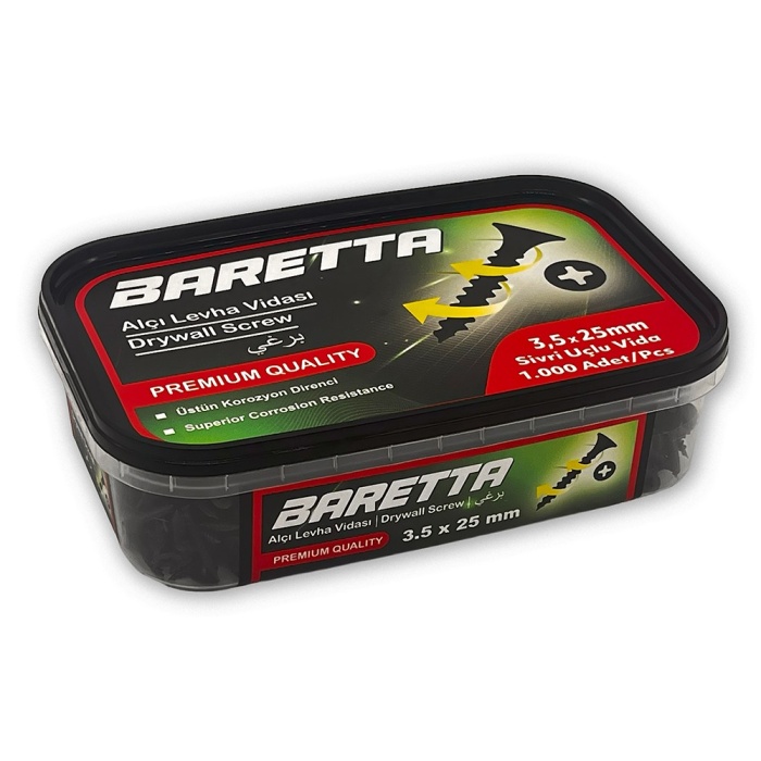 3,5 X 35 Sivri Uçlu Vida Baretta Vida