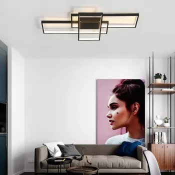 Led Avize Plafonyer DİKKÖŞE ÜÇ4GEN 100*80 cm