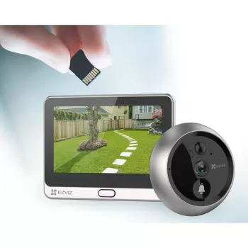 EZVIZ DP2C, 1080P FHD 2MP, Görüntülü Konuşma, Kapı Zili, Pır Sensörü, 4.3 Ekranlı, Wi-Fili Kapı Görüntüleyicisi