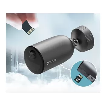EZVIZ EB3, 3MP 2K Full Hd, İkili Konuşma, Google Alexa, 120 Gün Pil Ömrü, Renkli Gece Görüş, Wi-Fili Dış Mekan Güvenlik Kamerası