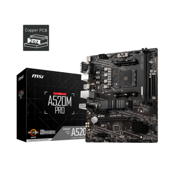MSI A520M PRO DDR4 4600/1866Mhz M.2 MATX AM4