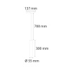 Magnet Boru Tipi Sarkıt Spot 24V 8W