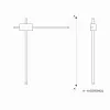 Led Aplik DOCK 60+50 cm
