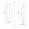 Led Aplik ROTARY 30*10 cm