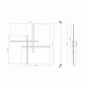 Led Aplik COMPASS 70*70 cm