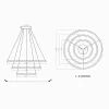 Led Avize Sarkıt 3CIRKEL 80 cm