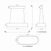 Led Avize Sarkıt ELİPS 7DRUM 40*16 cm