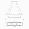 Led Avize Sarkıt DİKKÖŞE LARGA 110*25 cm