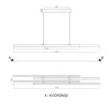 Led Avize Sarkıt  4FENCE 4*100 cm