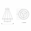 Led Avize Sarkıt 2CIRKEL 60 cm