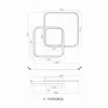 Led Avize Plafonyer KARE DRUM2BELT 58*58 cm