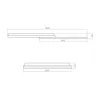 Led Avize Plafonyer CERCLE  100*60 cm
