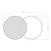 Led Avize Plafonyer CERCLE  100*60 cm