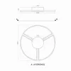 Led Avize Plafonyer FRIHED 60 cm