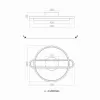 Led Avize Plafonyer ANTENNA 50*40 cm