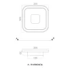 Led Avize Plafonyer BASIS 30*30 cm