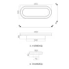 Led Avize Plafonyer BASIS 40*16 cm