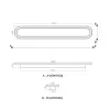 Led Avize Plafonyer BASIS  100*16 cm
