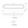 Led Avize Plafonyer BASIS  80*16 cm