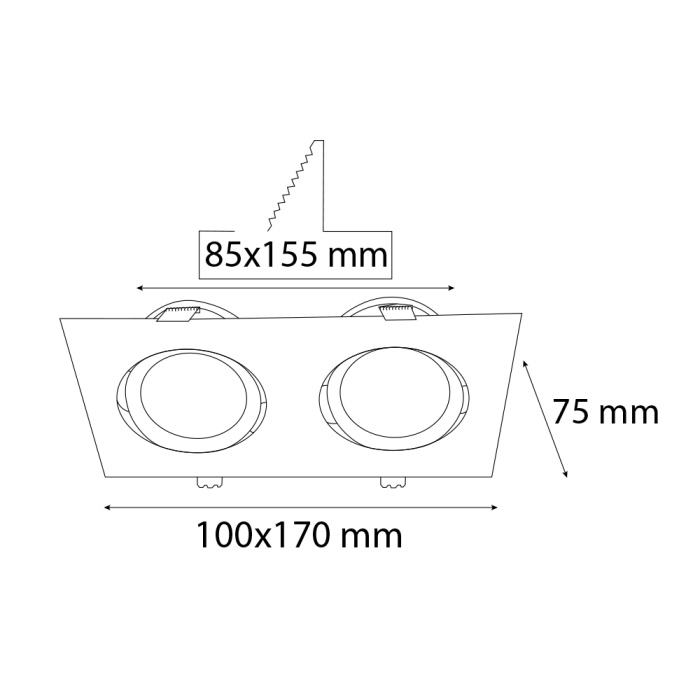 İkili Sıva Altı Armatür
