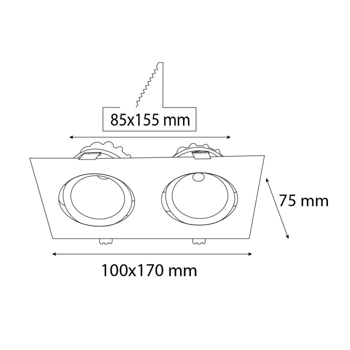 İkili Sıva Altı Armatür