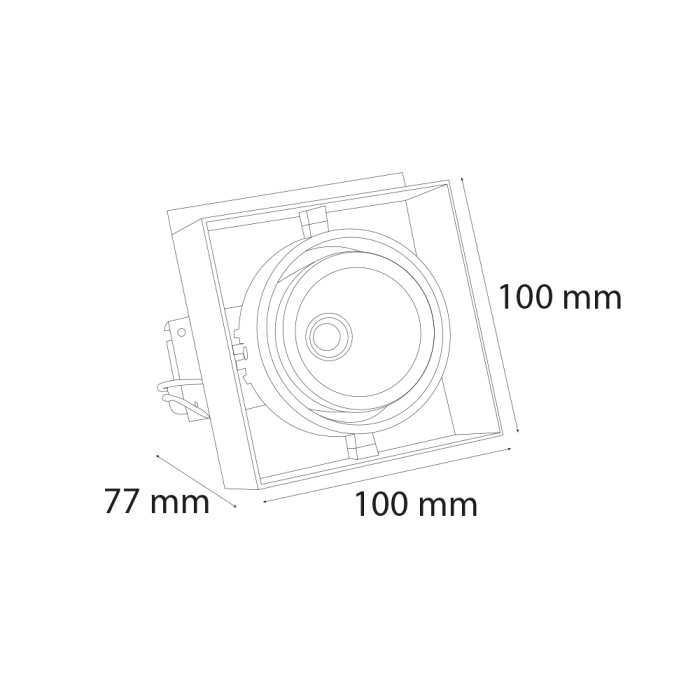 Baffle Tavan Armatürü