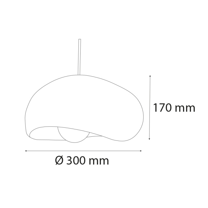 Khmara Bulut Beton Sarkıt 30 cm