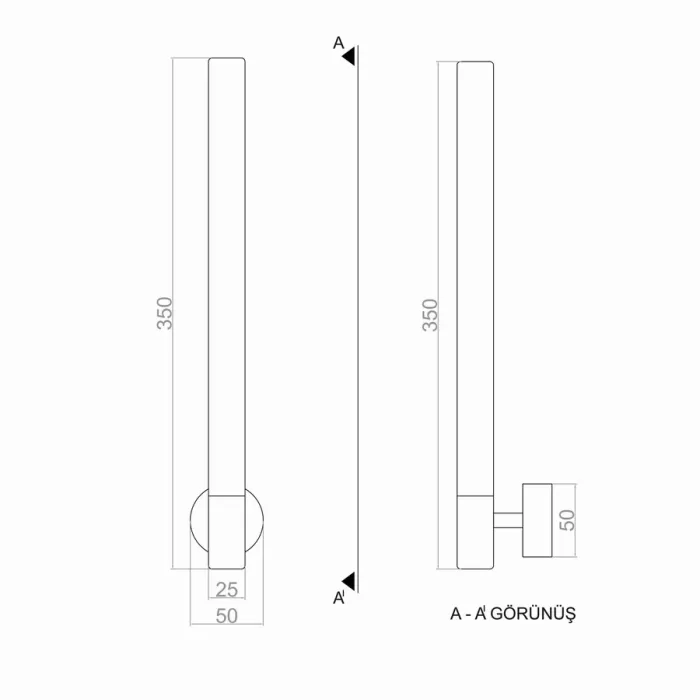 Led Aplik BATON 35 cm